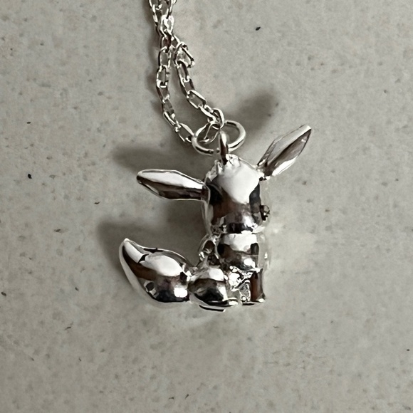 Evee Pokemon Charm Pendant Adjustable Necklace Anime Chain Jewelry Pokie Silver - Picture 4 of 8